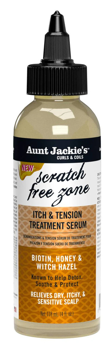 Aunt Jackie’s Scratch Free Zone Itch & Tension Treatment Serum – 4 oz - ANNS BEAUTY SUPPLY